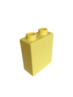 Lego Duplo kostka sv. žlutá 1x2x2
